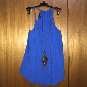 Tank top with necklace